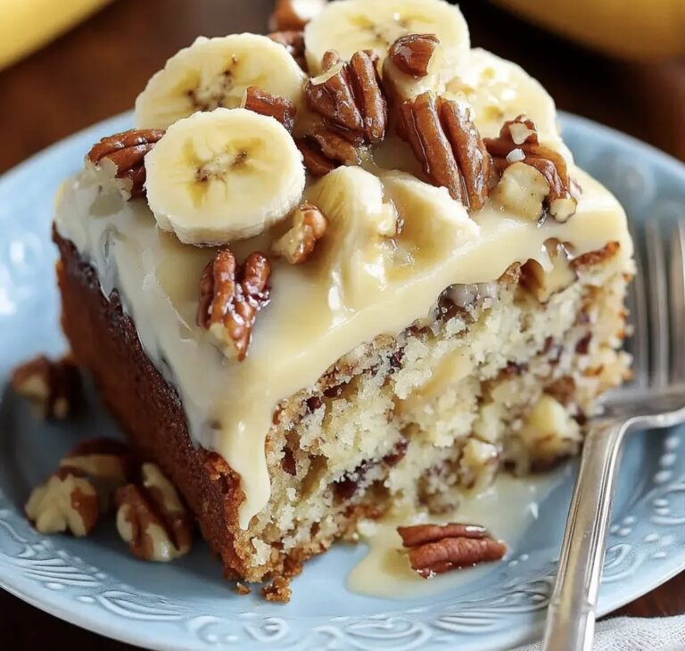 Luscious Banana Pecan Cake Recipe