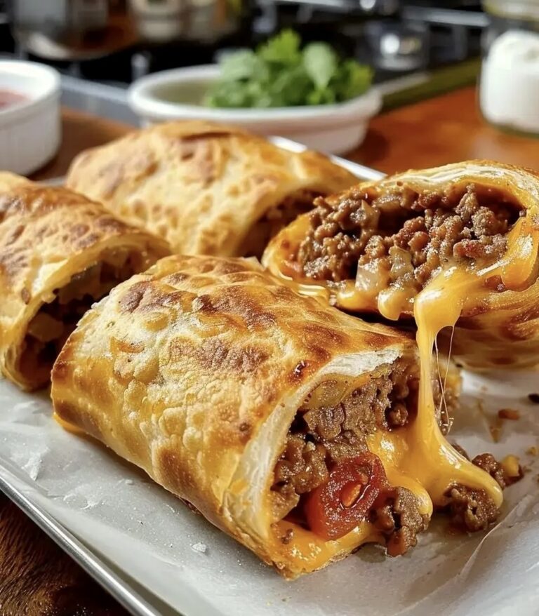 Beef and Cheese Chimichangas Recipe