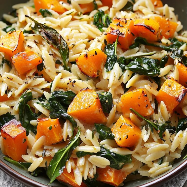 Comforting Orzo with Roasted Squash Recipe