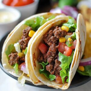 Beef Tortilla Folded Wrap Recipe