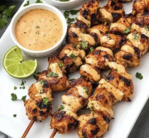 Sweet and Spicy Bang Bang Chicken Skewers Recipe