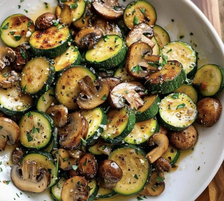 Skillet Zucchini and Mushrooms Recipe