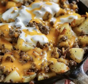 Rustic Campfire Beef and Potato Casserole Recipe