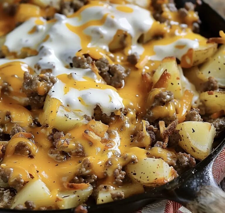Rustic Campfire Beef and Potato Casserole Recipe