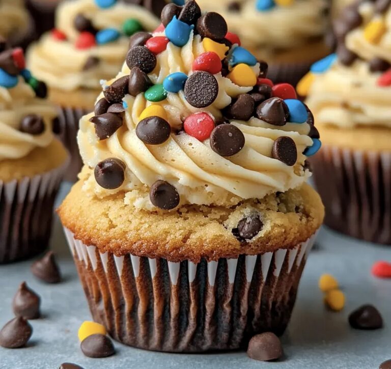 Monster Cookie Dough Cupcakes Recipe