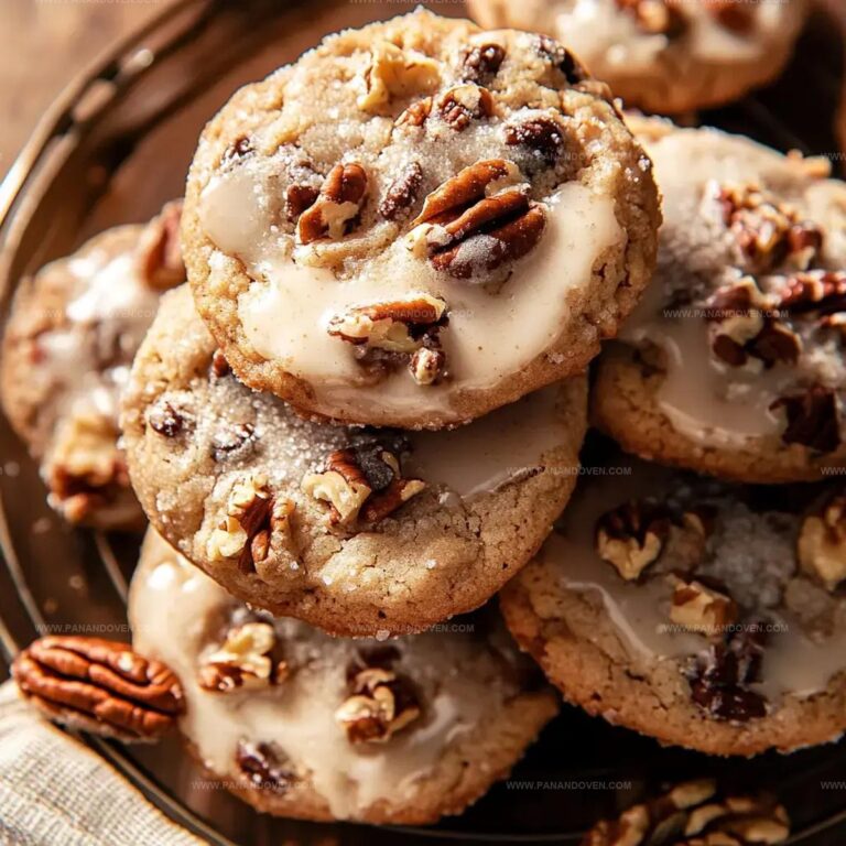 Frosted Butter Pecan Cookies Recipe