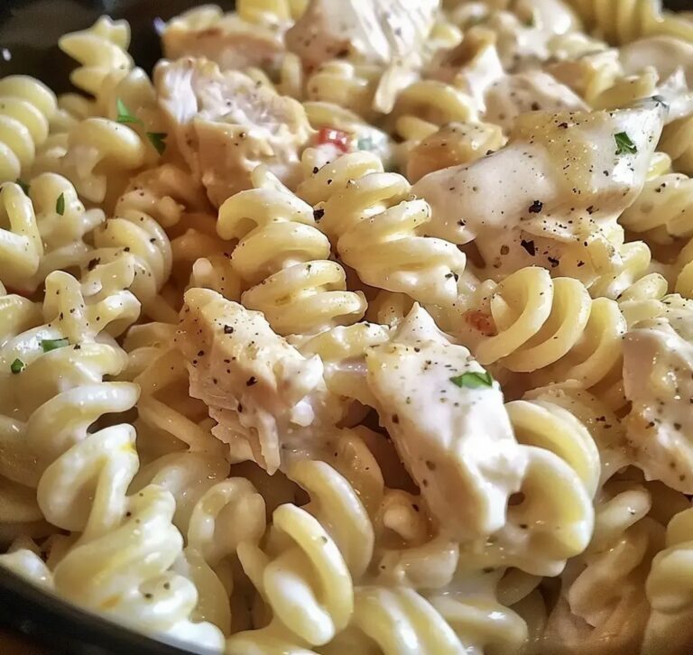 Crockpot Garlic Parmesan Chicken Pasta Recipe