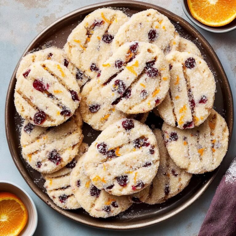 Cranberry Orange Icebox Cookies Recipe