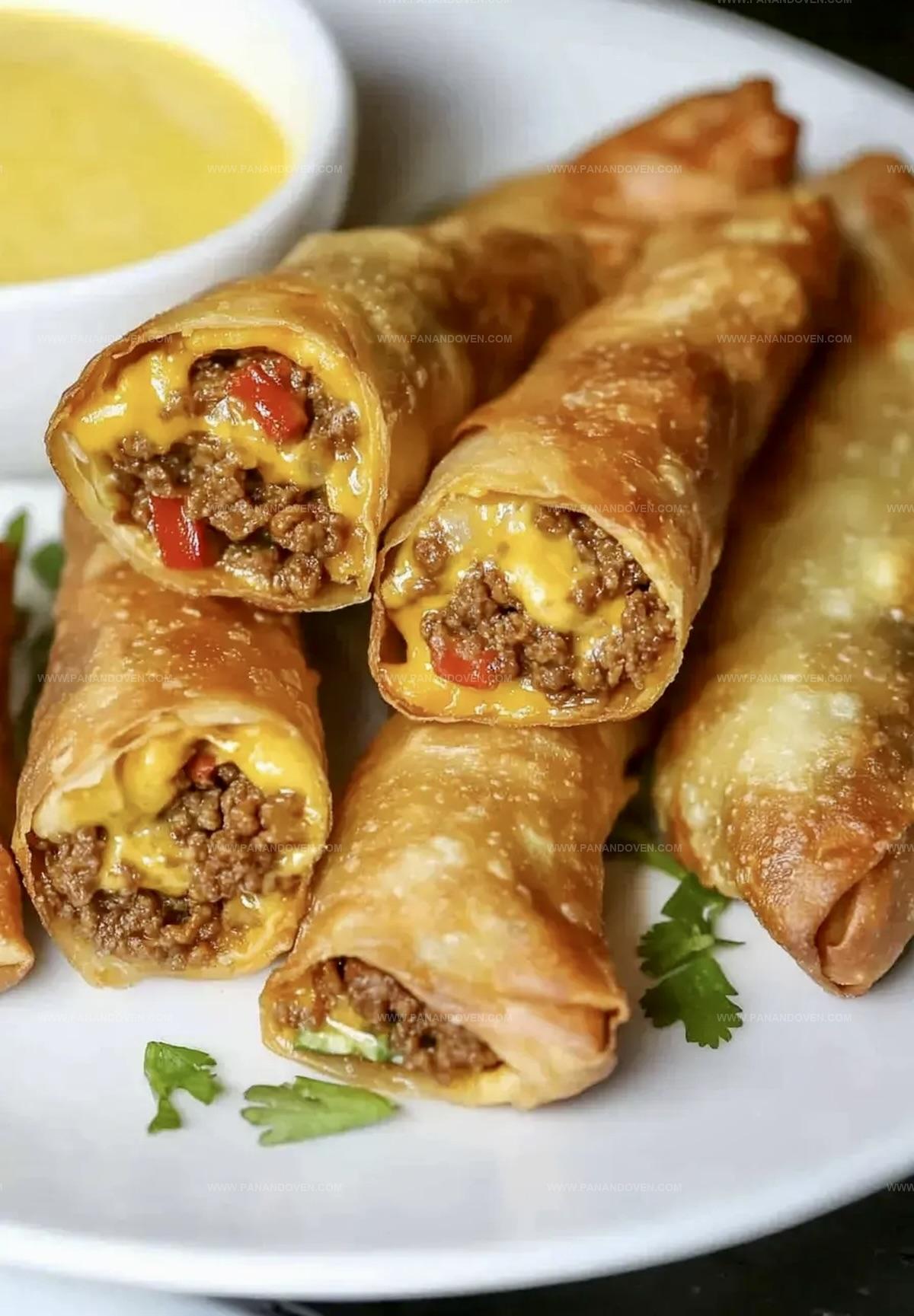 Crunchy Nacho Egg Rolls Recipe