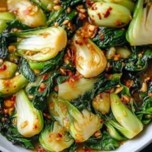 Easy 10-min. Spicy Garlic Bok Choy Recipe