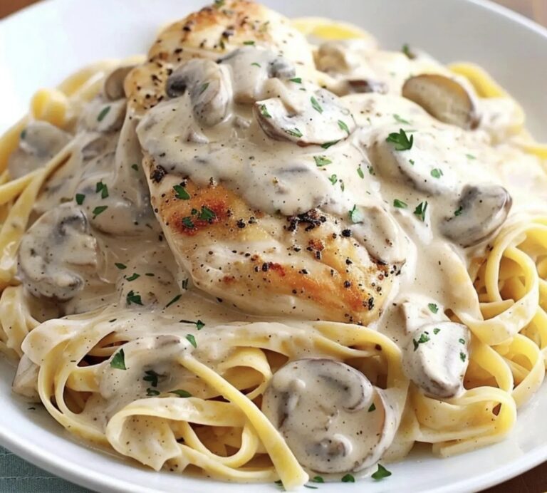 Chicken & Mushroom Alfredo Recipe