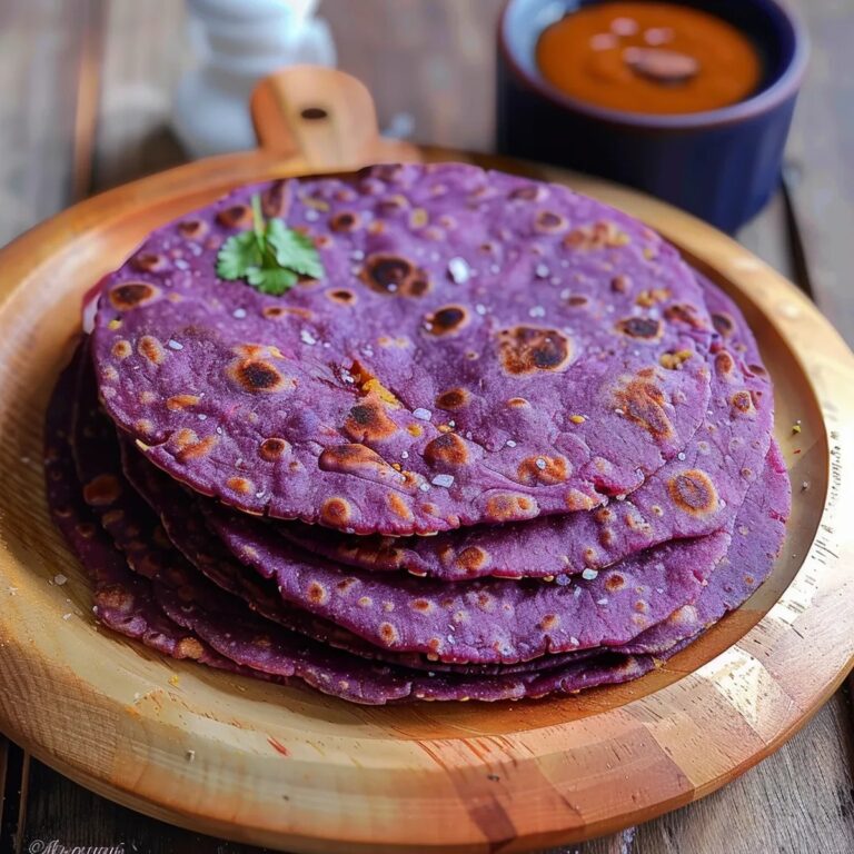 Purple Sweet Potato Roti Recipe