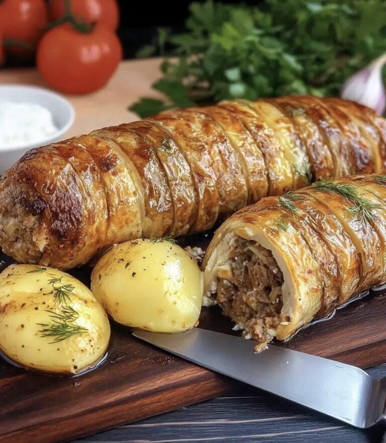 Stuffed Meat and Chicken Roll Recipe