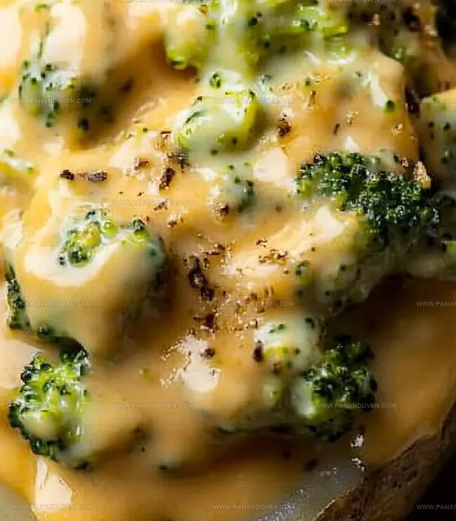 Serving Cheesy Baked Potatoes