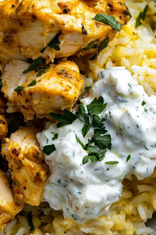 Chicken Tzatziki Rice Handy Hints