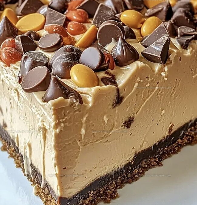 Making a Creamy No-Bake Peanut Butter Cheesecake