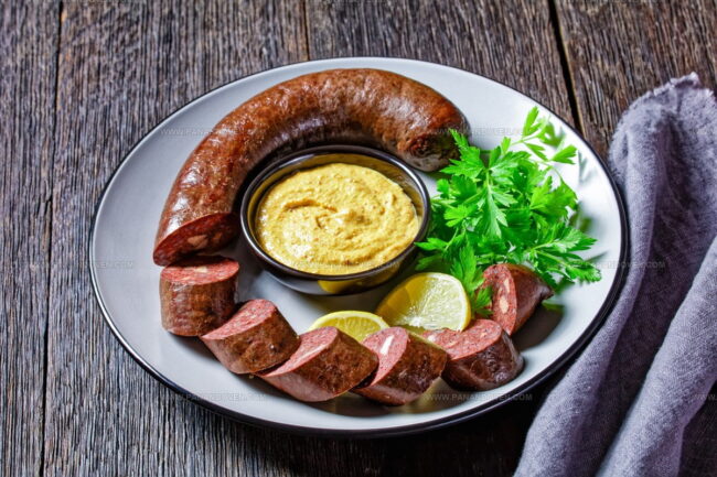How Are Blood Sausages Like Blutwurst and Rotwurst Prepared and Seasoned?